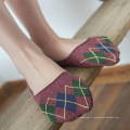 Argyle motif femmes chaussettes basse japonai